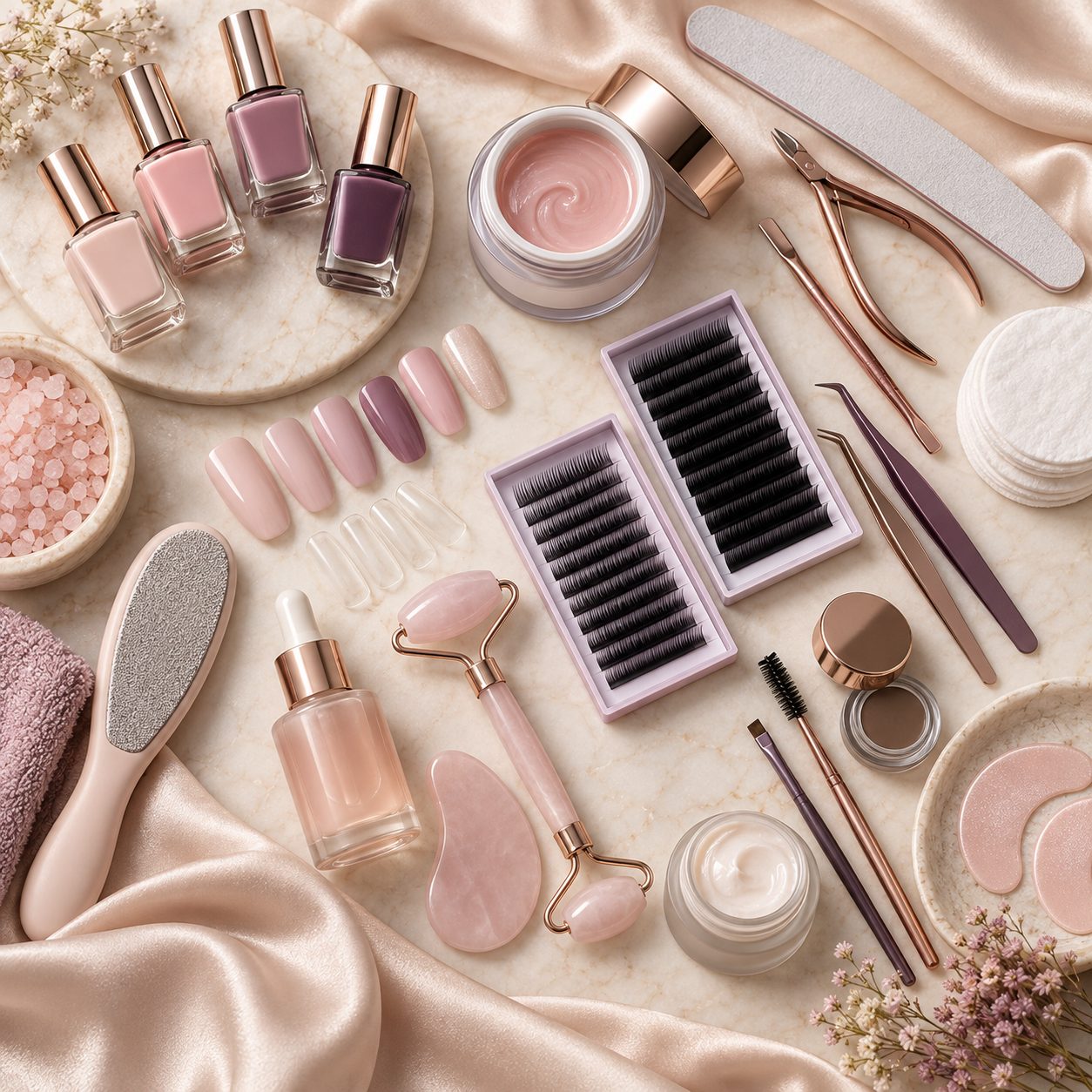 Produtos profissionais para unhas, cílios, sobrancelhas e estética